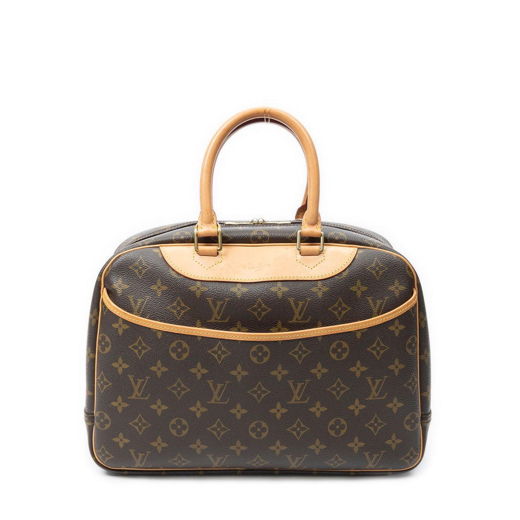 Louis Vuitton Deauville Brown Monogram Canvas Handbag