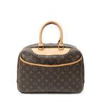 Louis Vuitton Deauville Brown Monogram Canvas Handbag