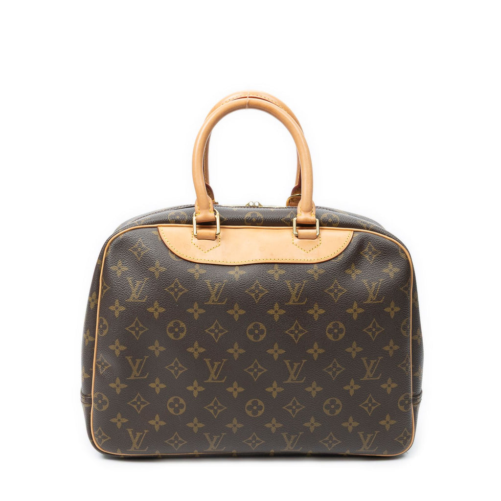 Louis Vuitton Deauville Brown Monogram Canvas Handbag — view 5