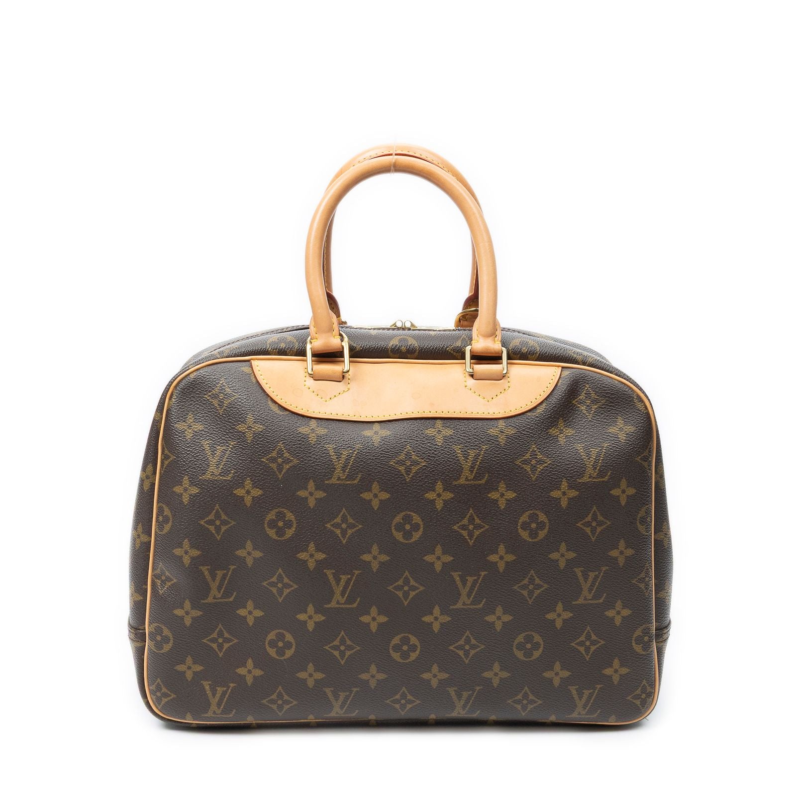 Louis Vuitton Deauville Brown Monogram Canvas Handbag — view 5