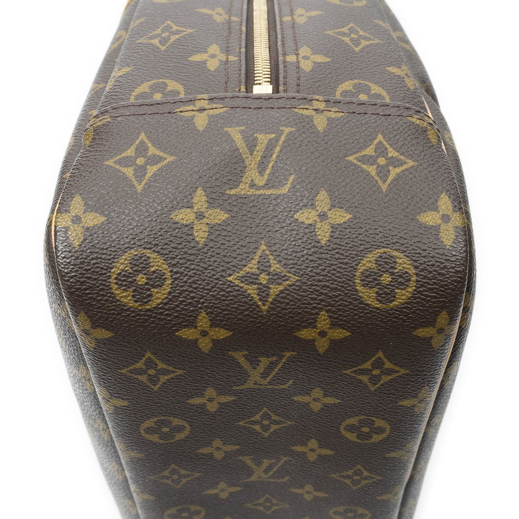 Louis Vuitton Deauville Brown Monogram Canvas Handbag — view 7