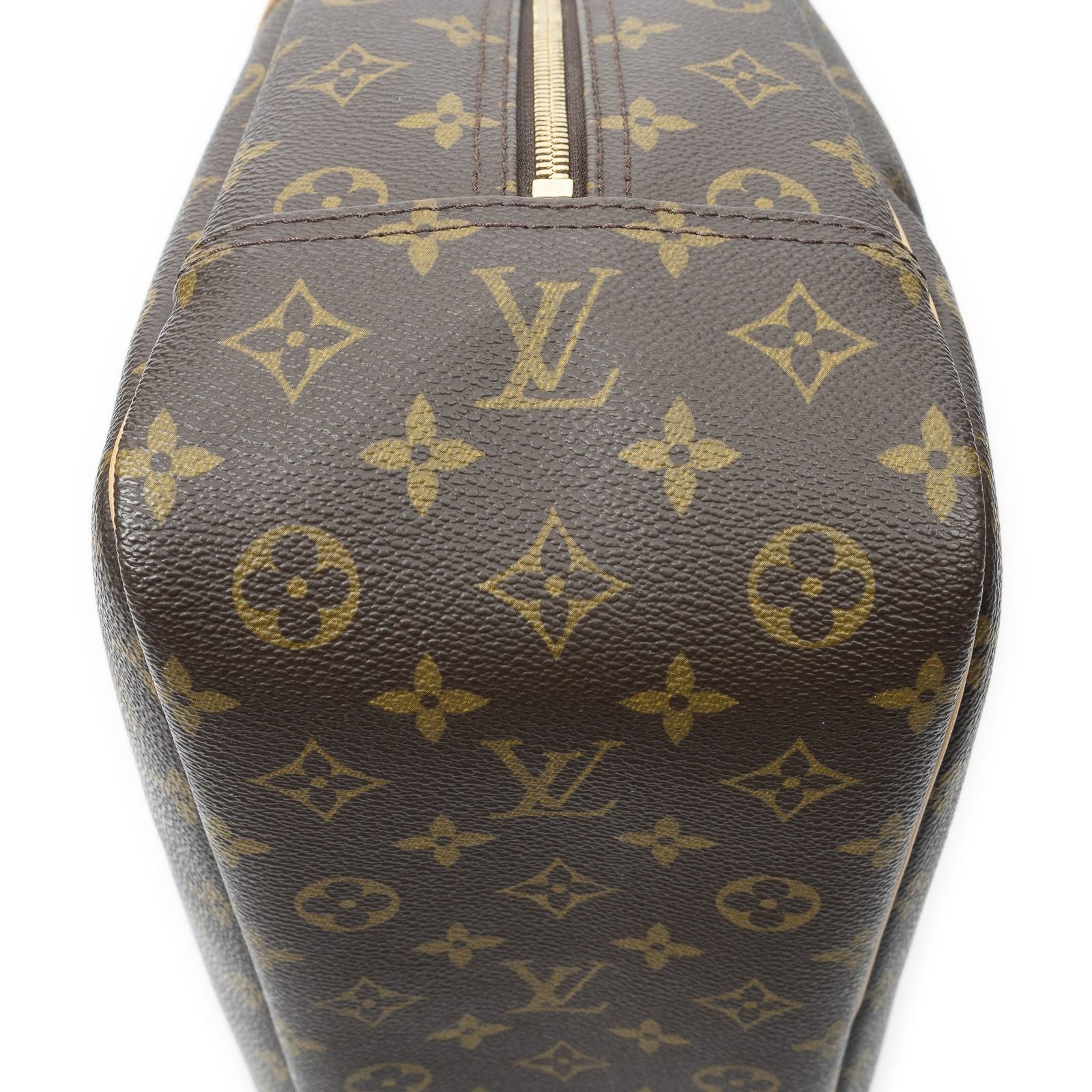Louis Vuitton Deauville Brown Monogram Canvas Handbag — view 7