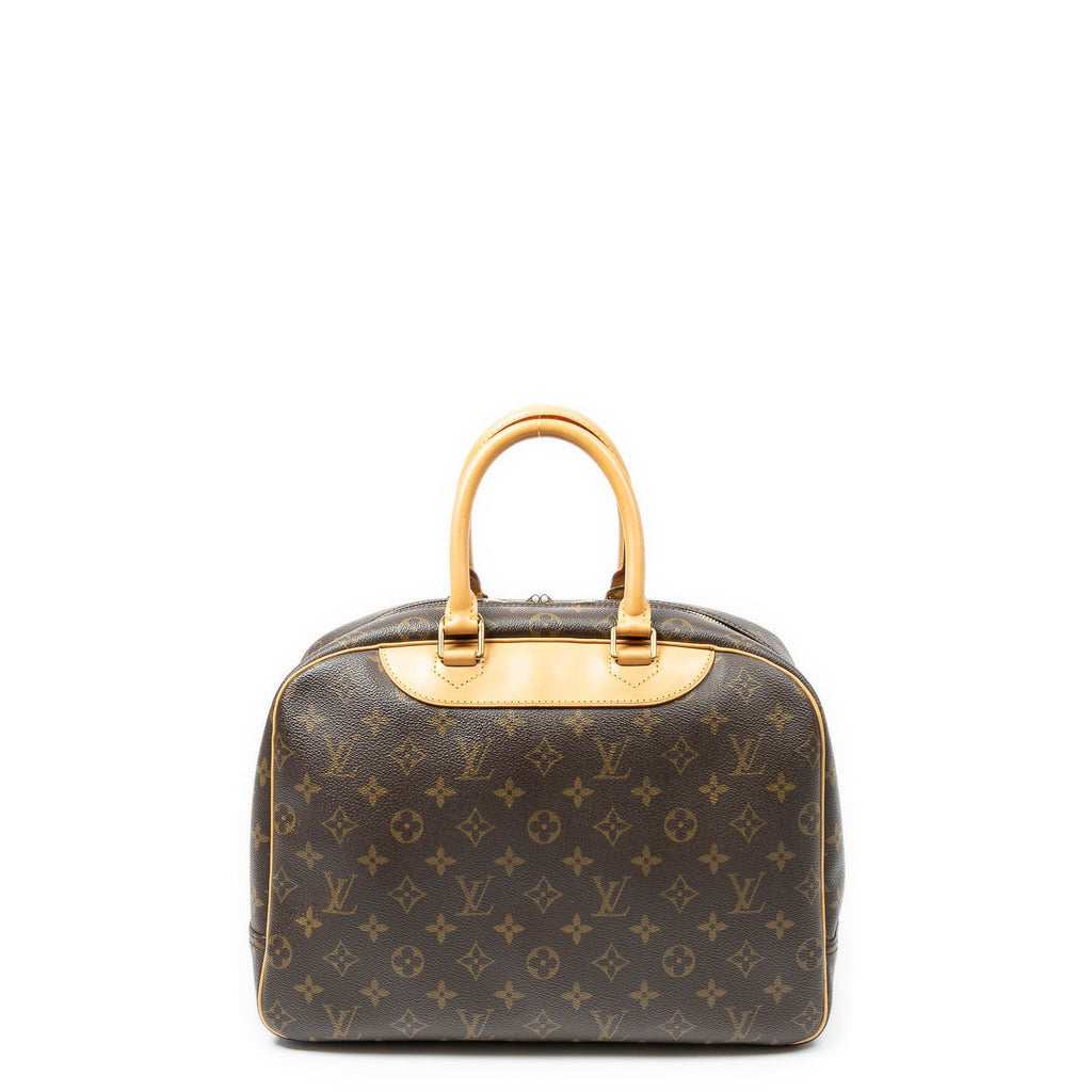 Louis Vuitton Deauville Brown Monogram Canvas Handbag — view 5
