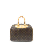 Louis Vuitton Deauville Brown Monogram Canvas Handbag — view 5