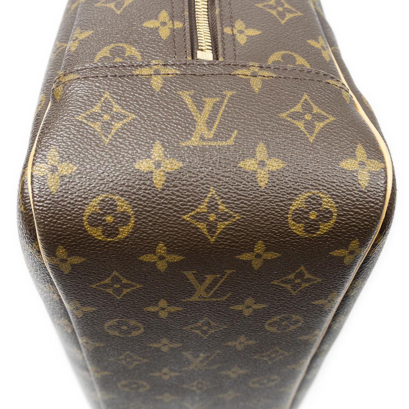 Louis Vuitton Deauville Brown Monogram Canvas Handbag — view 7