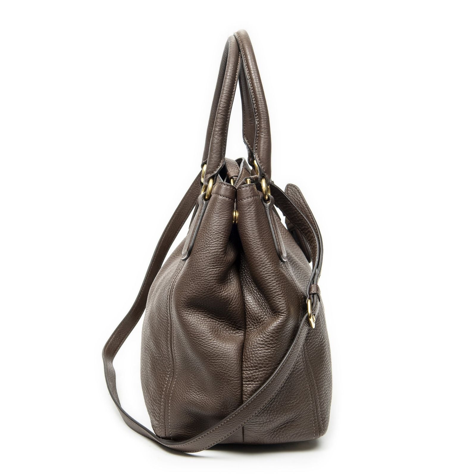 Prada Puntote Brown Shoulder — view 4