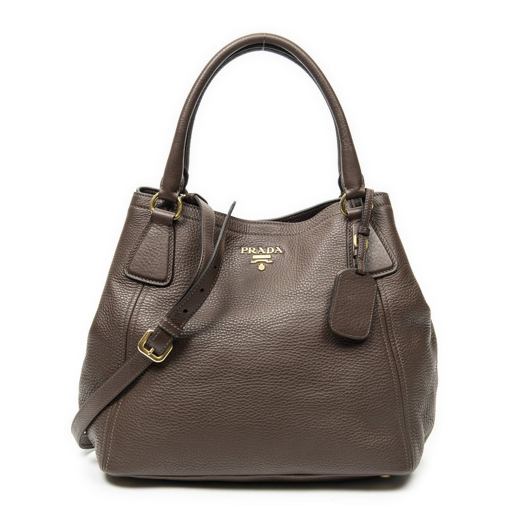 Prada Puntote Brown Shoulder