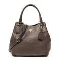 Prada Puntote Brown Shoulder