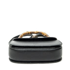 Gucci Bamboo Top Handle Flap Black Calfskin Leather — view 6