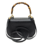 Gucci Bamboo Top Handle Flap Black Calfskin Leather — view 5