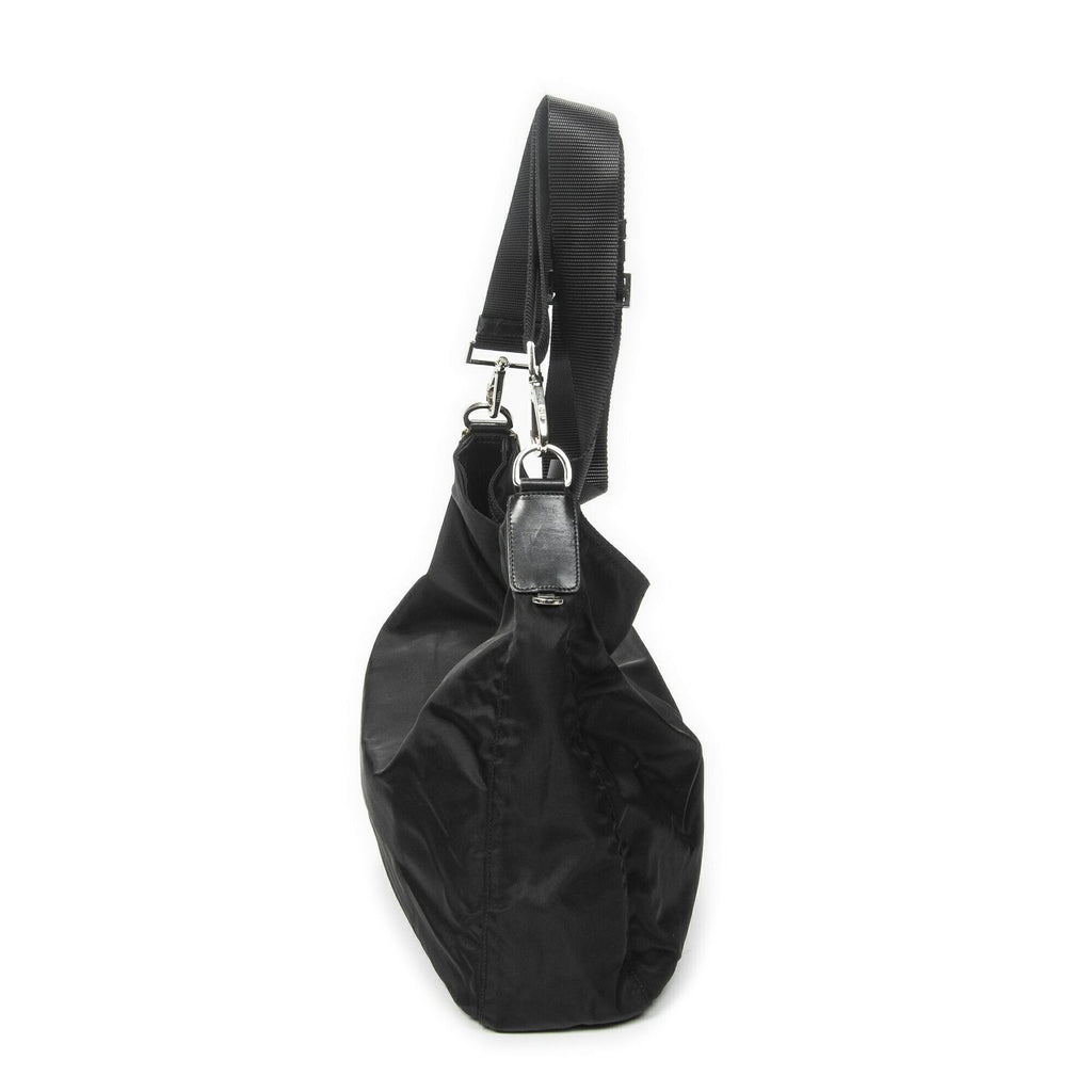 Prada Flap Messenger Black Nylon Canvas — view 4