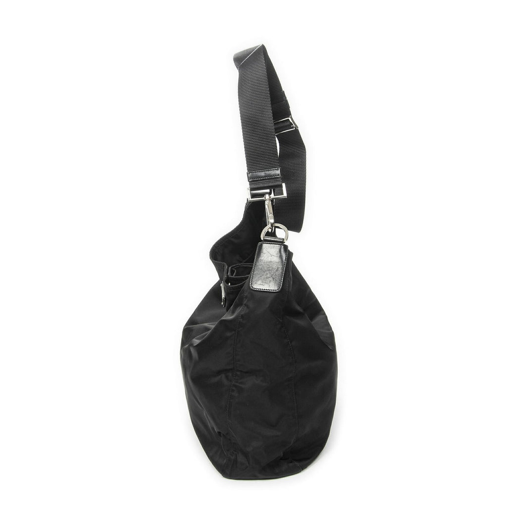 Prada Flap Messenger Black Nylon Canvas — view 3
