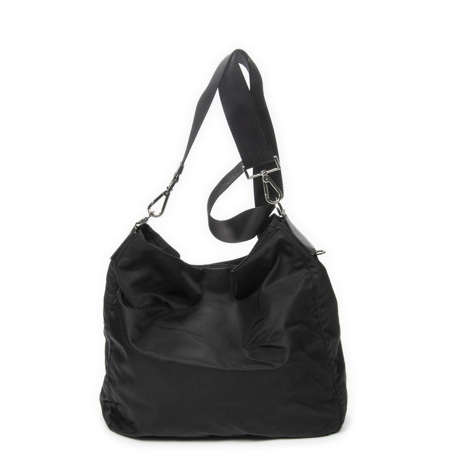 Prada Flap Messenger Black Nylon Canvas — view 5