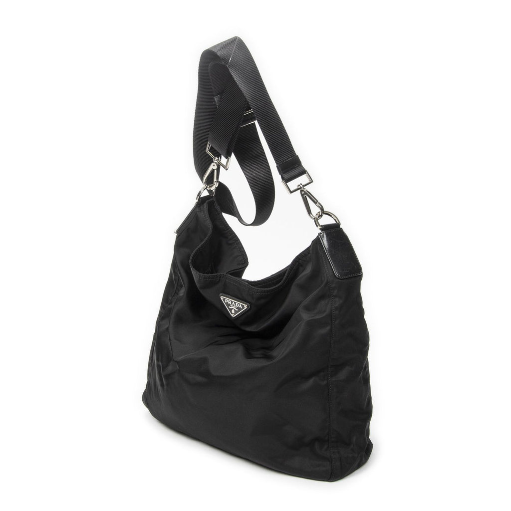 Prada Flap Messenger Black Nylon Canvas — view 2