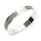 Hermes Clic HH Bracelet Green Silver Plating