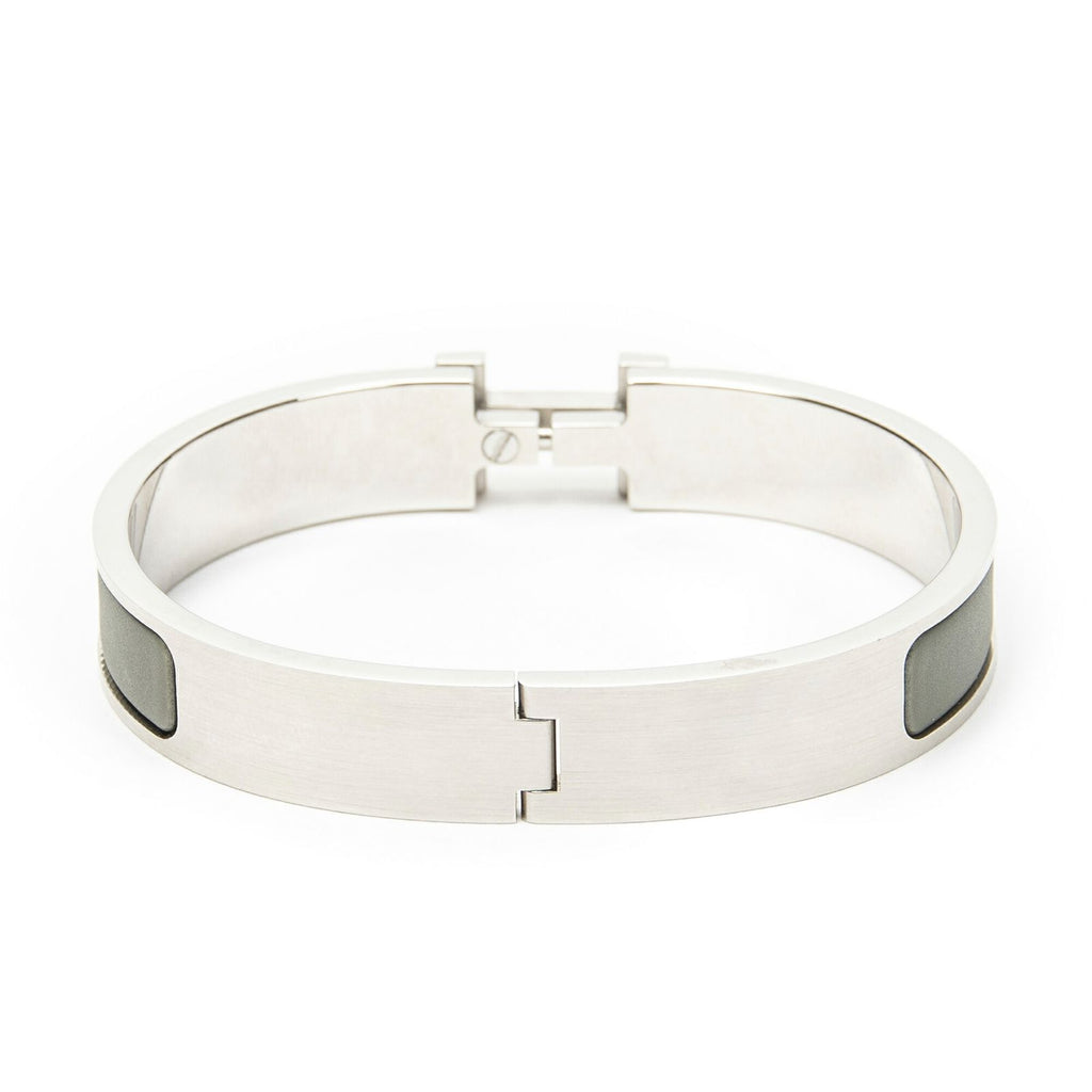 Hermes Clic HH Bracelet Green Silver Plating — view 3
