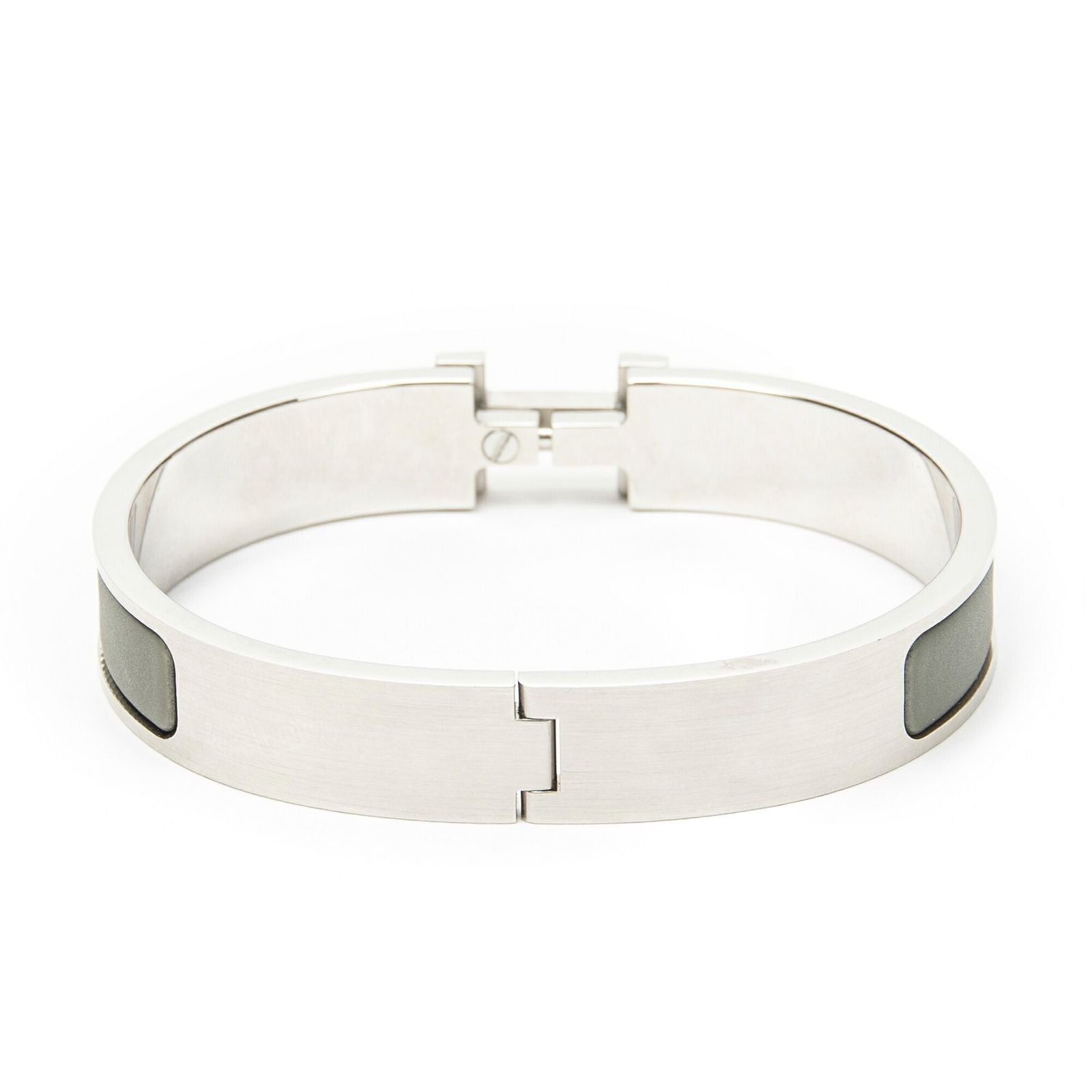 Hermes Clic HH Bracelet Green Silver Plating — view 3