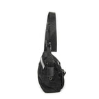 Prada Small Buckle Flap Messenger Black Nylon Canvas — view 4