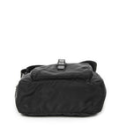 Prada Small Buckle Flap Messenger Black Nylon Canvas — view 6