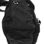 Prada Small Buckle Flap Messenger Black Nylon Canvas — view 7