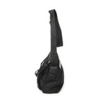 Prada Small Buckle Flap Messenger Black Nylon Canvas — view 3