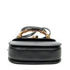 Gucci Bamboo Top Handle Flap Black Calfskin Leather — view 6