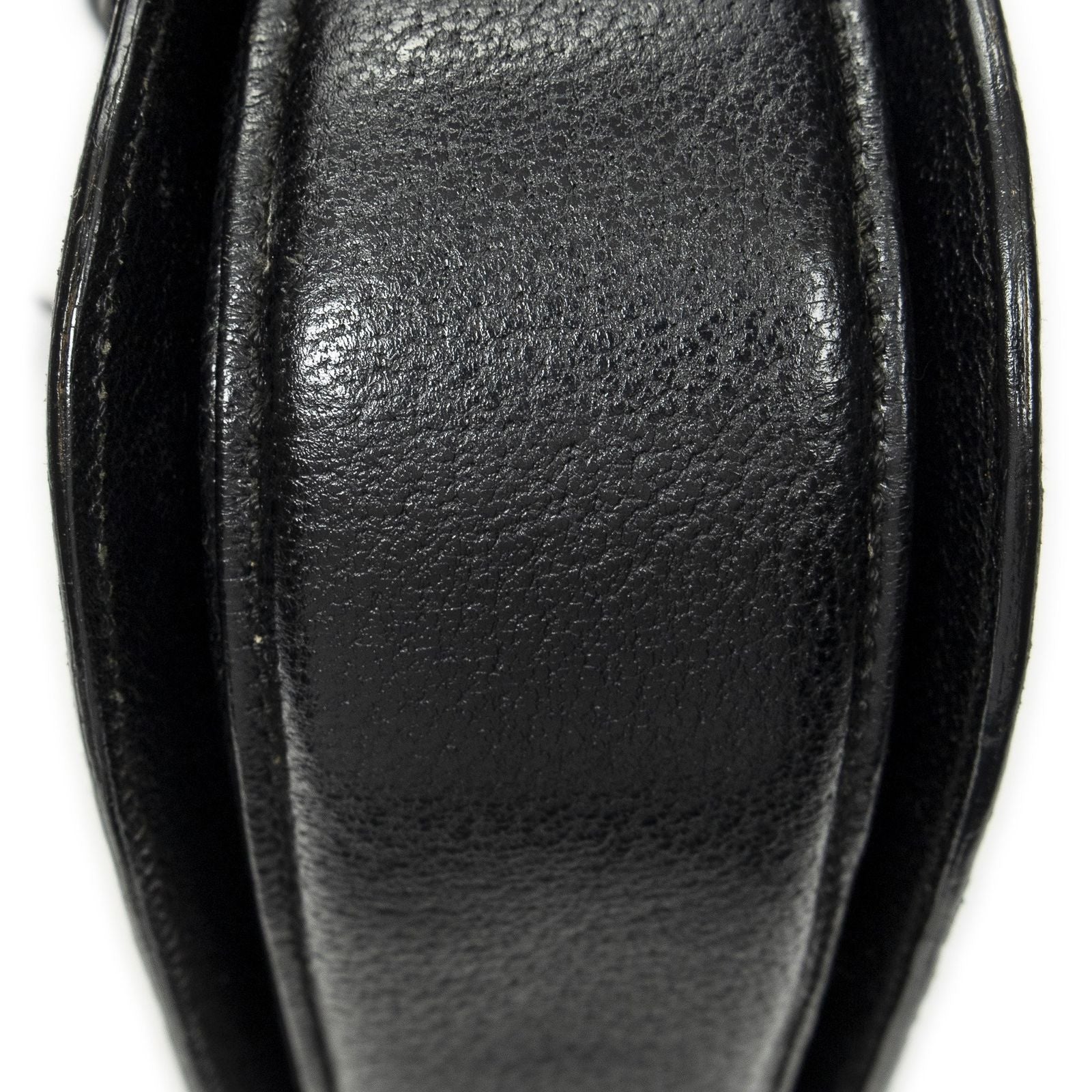 Gucci Bamboo Top Handle Flap Black Calfskin Leather — view 8