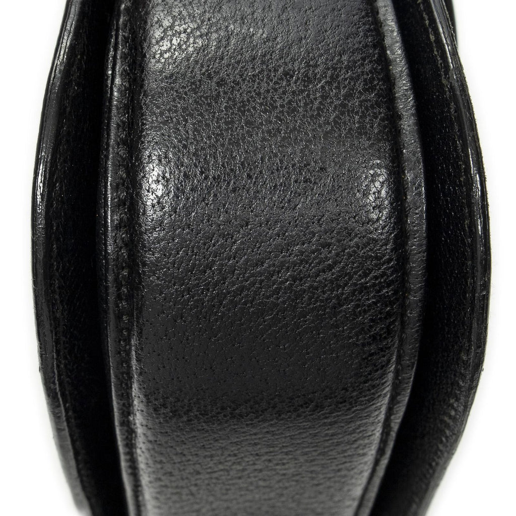 Gucci Bamboo Top Handle Flap Black Calfskin Leather — view 7
