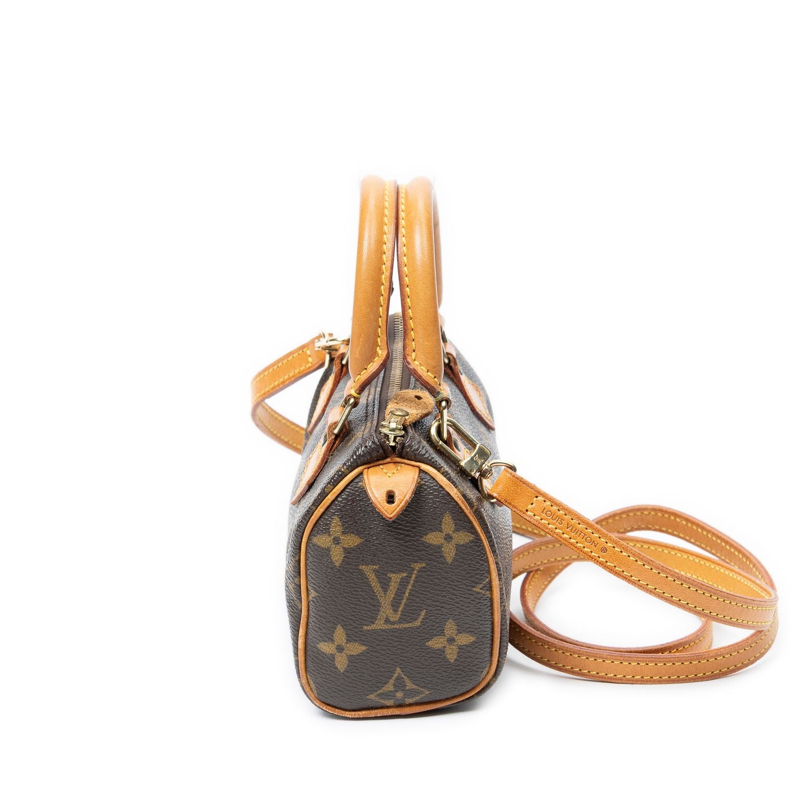 Louis Vuitton Minispeedy Brown Monogram Canvas Handbag — view 3
