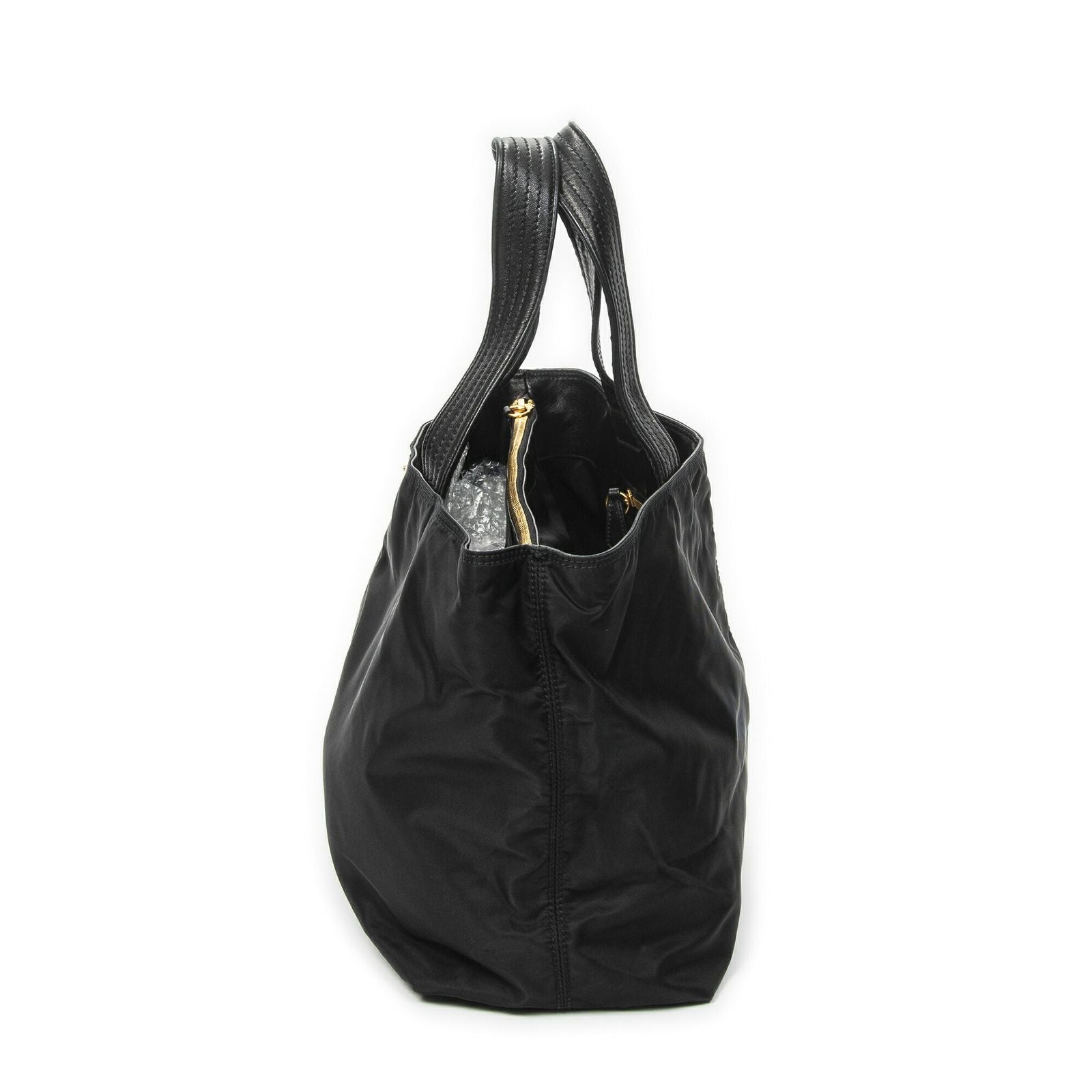 Prada 2-Way Tote Black Nylon Canvas — view 3