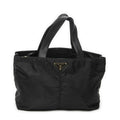 Prada 2-Way Tote Black Nylon Canvas