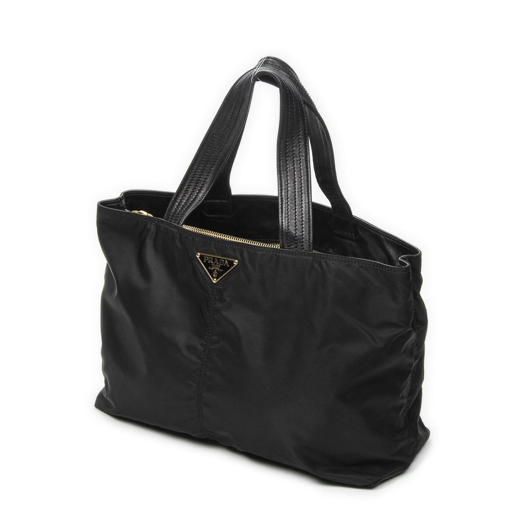 Prada 2-Way Tote Black Nylon Canvas — view 2