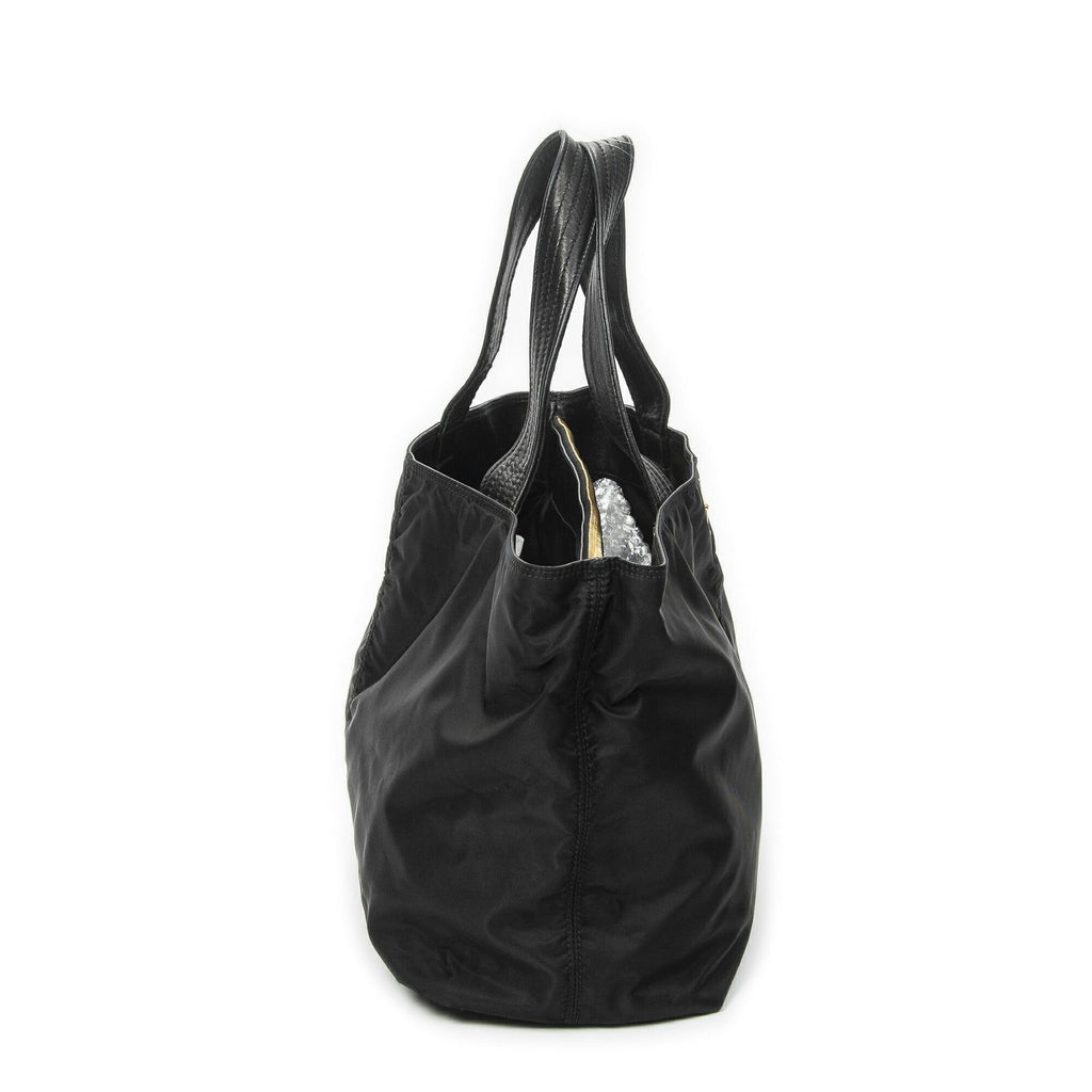 Prada 2-Way Tote Black Nylon Canvas — view 4