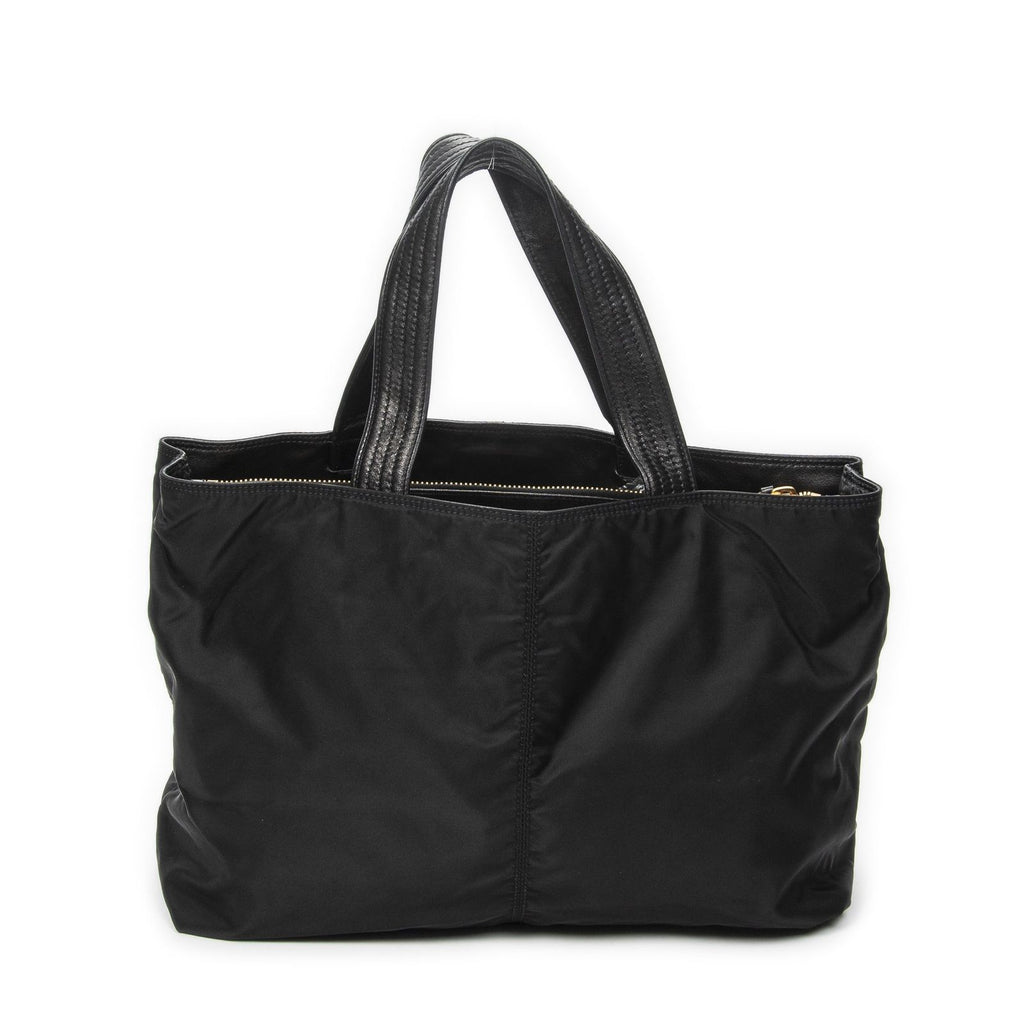 Prada 2-Way Tote Black Nylon Canvas — view 5