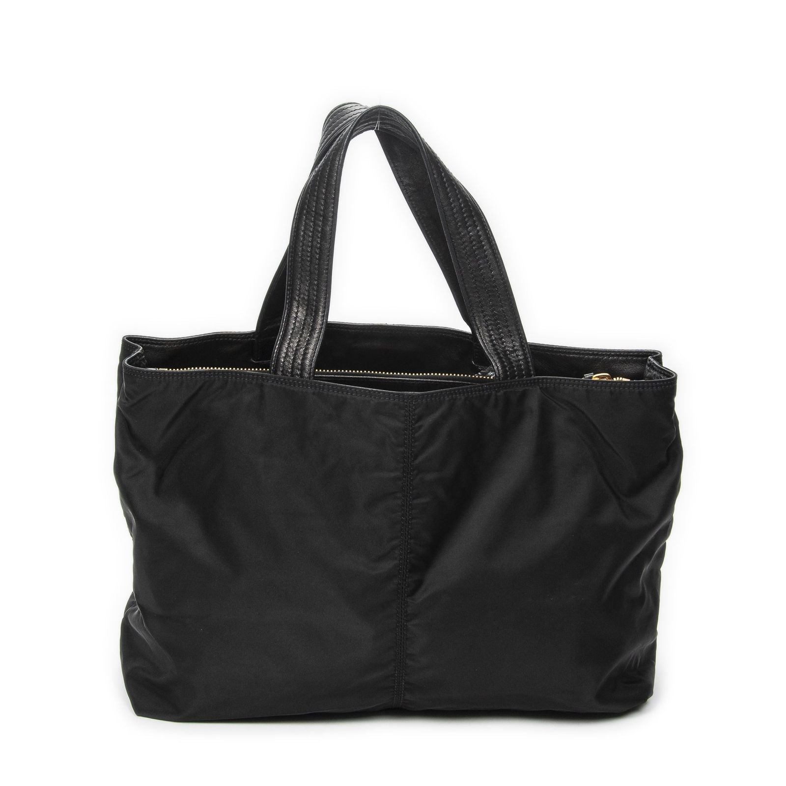 Prada 2-Way Tote Black Nylon Canvas — view 5