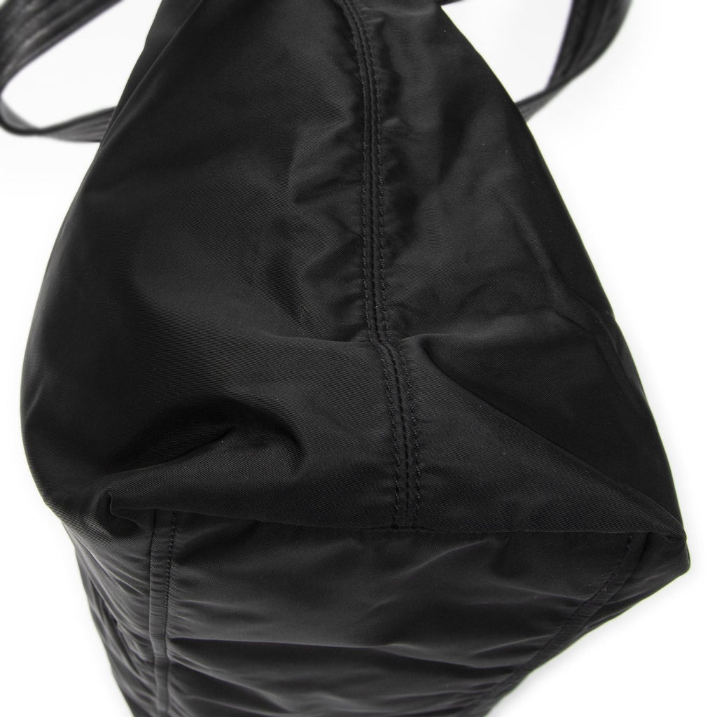 Prada 2-Way Tote Black Nylon Canvas — view 8