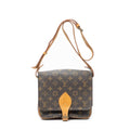 Louis Vuitton Cartouchiere Brown Monogram Canvas Shoulder