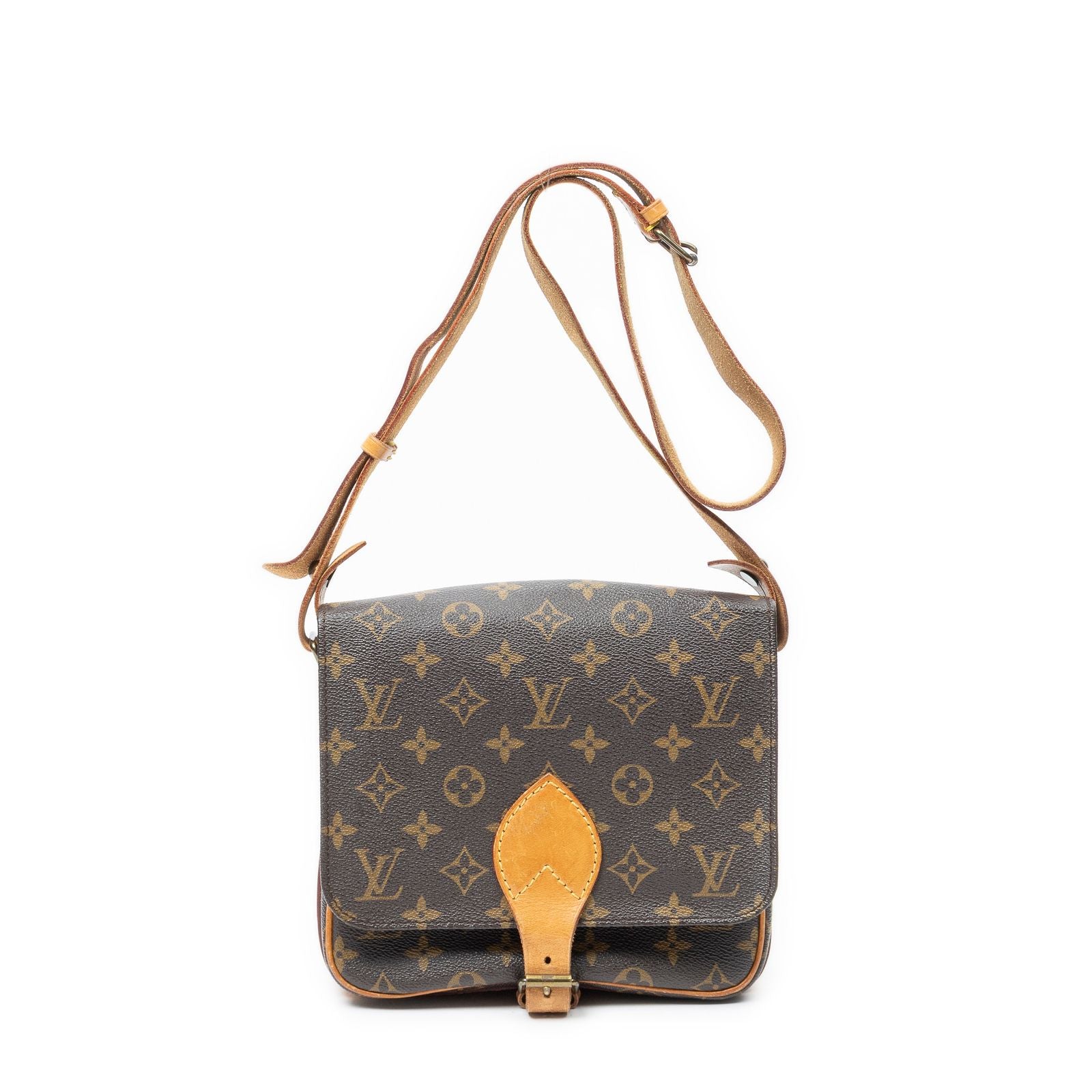 Louis Vuitton Cartouchiere Brown Monogram Canvas Shoulder