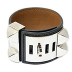 Hermes Chien Bracelet Black Leather — view 2