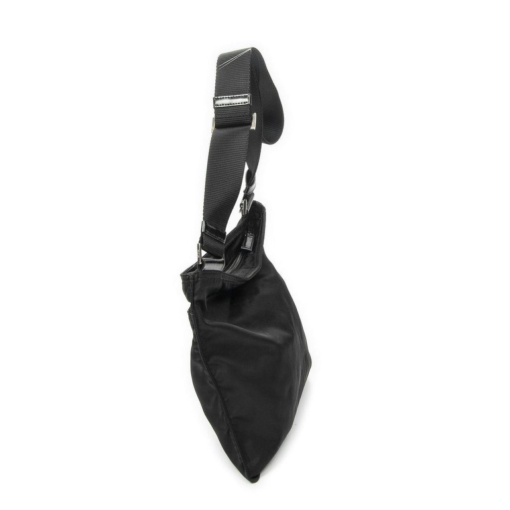 Prada Flatmessenger Black Nylon Canvas Shoulder — view 3