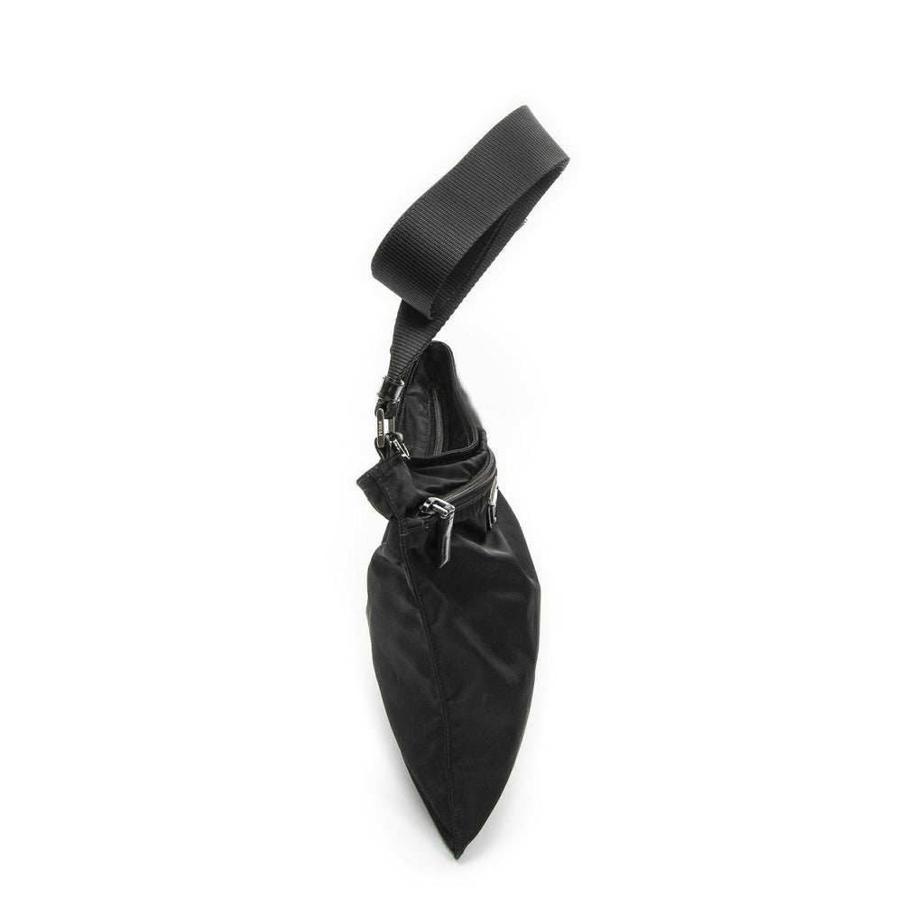 Prada Flatmessenger Black Nylon Canvas Shoulder — view 4