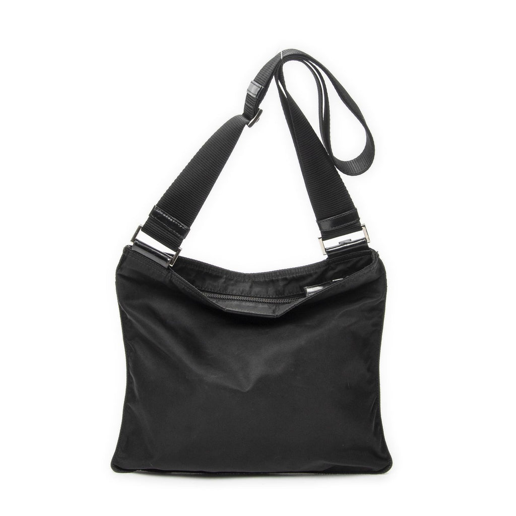 Prada Flatmessenger Black Nylon Canvas Shoulder — view 5