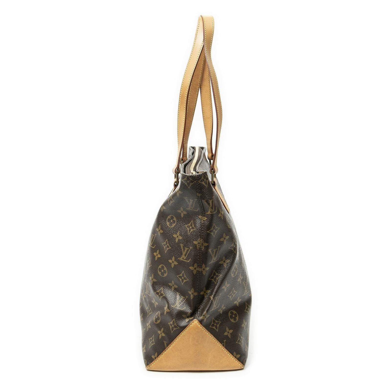 Louis Vuitton Cabas Mezzo Brown Monogram Canvas Tote — view 4