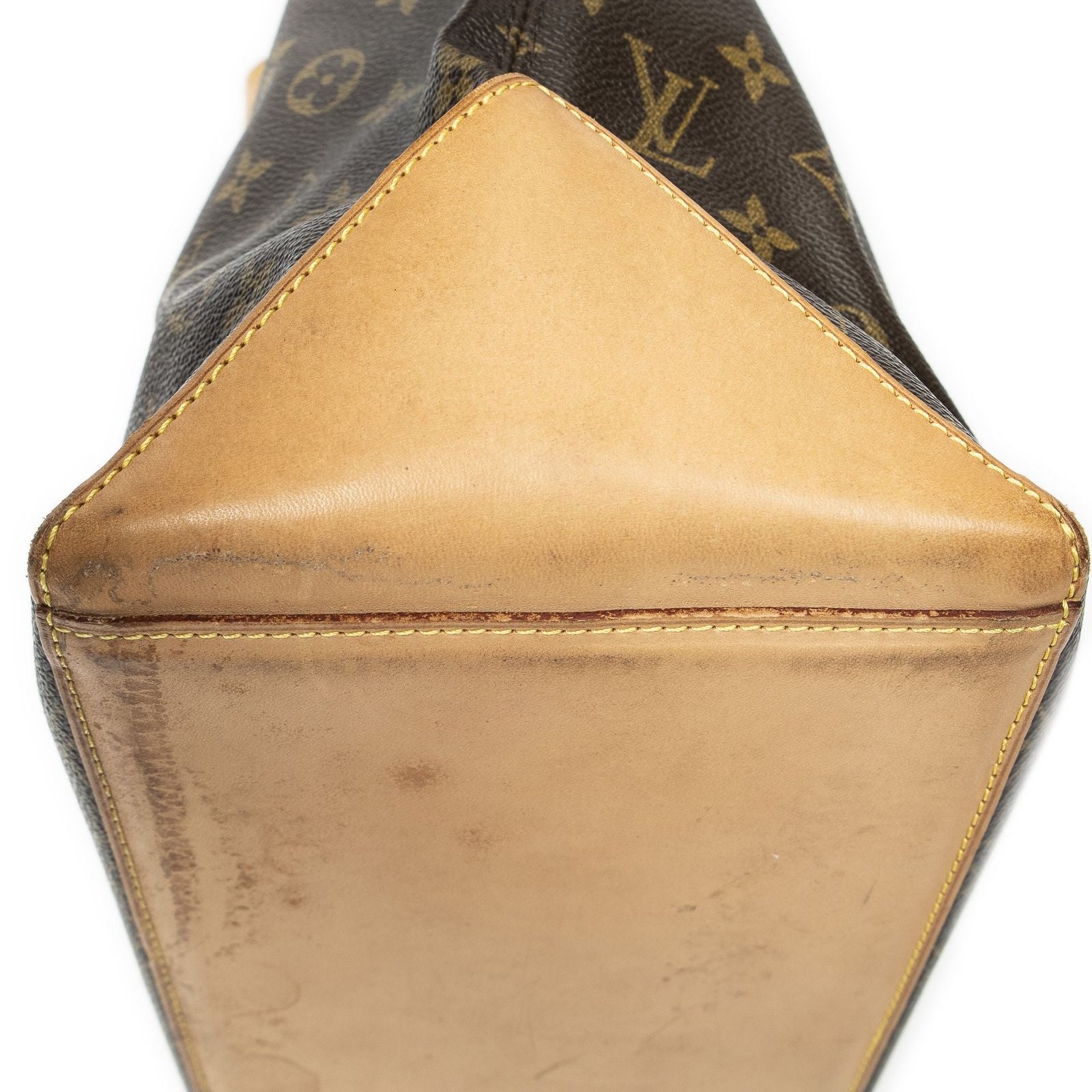 Louis Vuitton Cabas Mezzo Brown Monogram Canvas Tote — view 7
