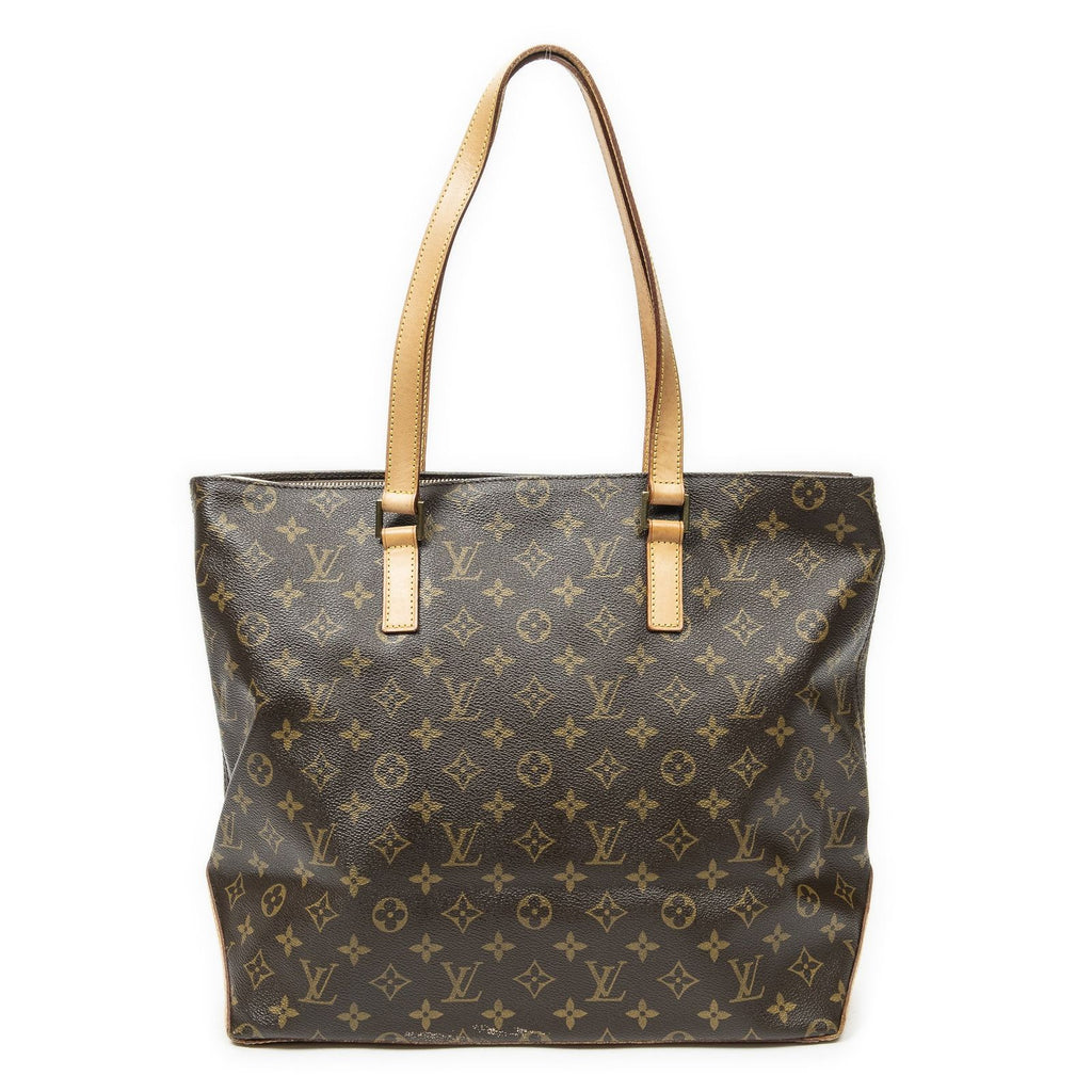 Louis Vuitton Cabas Mezzo Brown Monogram Canvas Tote