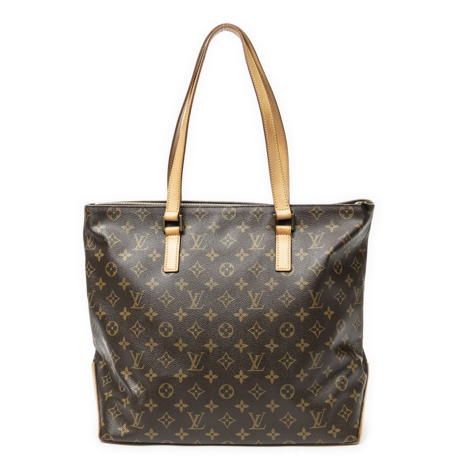 Louis Vuitton Cabas Mezzo Brown Monogram Canvas Tote — view 5