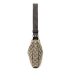 Gucci Round Zip Messenger Beige Brown GG Canvas Shoulder — view 3