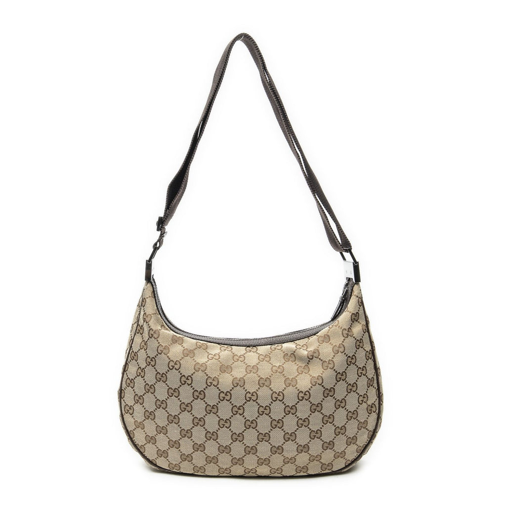 Gucci Round Zip Messenger Beige Brown GG Canvas Shoulder — view 5