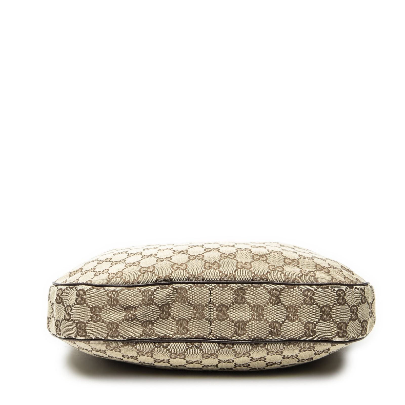 Gucci Round Zip Messenger Beige Brown GG Canvas Shoulder — view 6