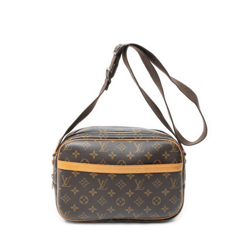 Louis Vuitton Reporter Brown Monogram Canvas Shoulder